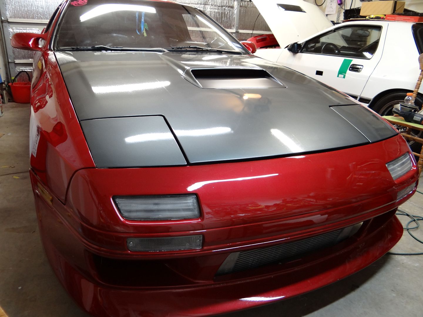 Mazda Rx7 Hood Wrap San Antonio Detail